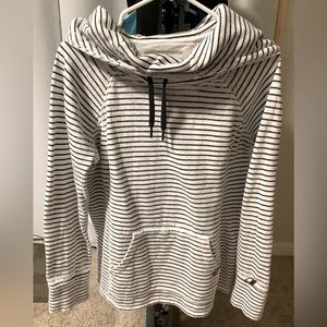 Tommy Hilfiger Black & White striped Sport Hoodie